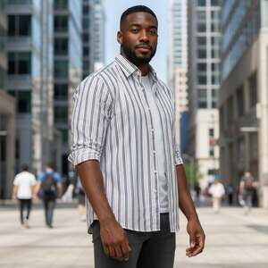 Brooks Brothers Multistripe Long Sleeve Button Down Shirt